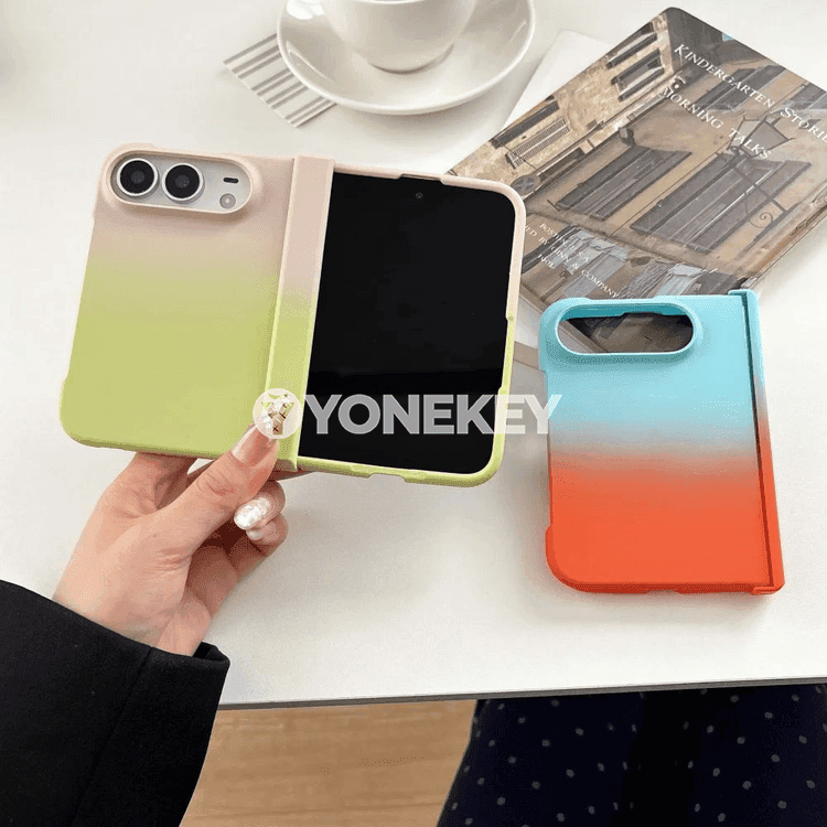 iPhone Duo üçin gradient slim gorag gapagy, ýeňil we berk