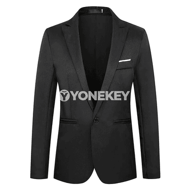 Erkekler üçin gündelik ýeňil blazer, döwrebap we inçe kesimli kostýum penjek