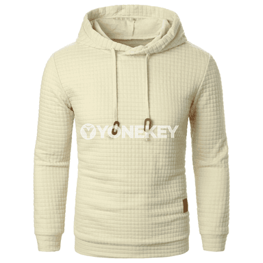 Erkekler üçin gyş- güýz jacquard ýazgılı kapýuşonly ýyly hoodie