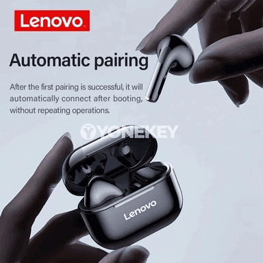 Lenovo LP40 simsiz Bluetooth nauşnikler, sensorly sport gulakçyklary