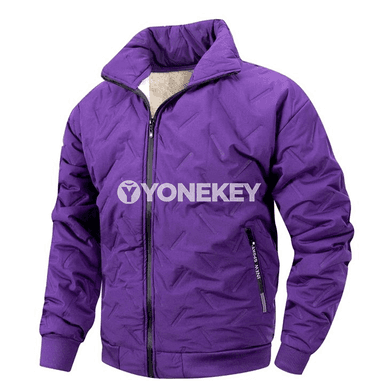 Erkekler üçin ýyly fleece gyş penjeki, gündelik we açyk howa üçin