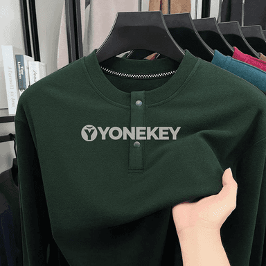 Erkekleriň ýyly henli boýunly uzyn ýeňli futbolkasy, soft fleece