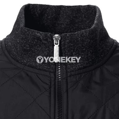 Erkekler üçin güýz-gyş zolakly, galstukly zipli peýton kurtka