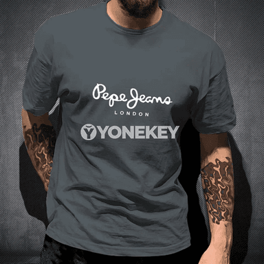 Pepe Jeans London erkekler üçin tomusky pambyk futbolka