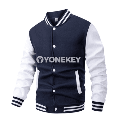 Erkekler üçin ýaz- güýz gündelik bomber jaket, giň biçim