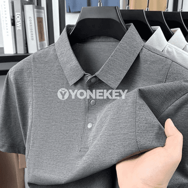 Erkekleriň gündelik we iş üçin dem alýan polo köýnegi