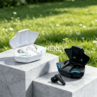 Bluetooth 5.3 simsiz gulaklyklar, mikrofonly, ähli smartfonlar üçin