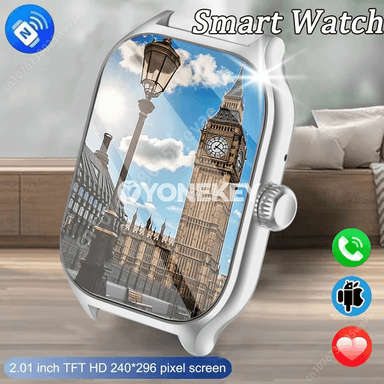 Sport akylly sagat, ýürek urşuny ölçegli, Bluetooth jaňly, suwa çydamly