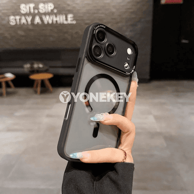 iPhone 11-18 üçin HD açyk magnitli gorag örtügi