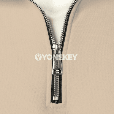 Erkekler üçin fermuarly dik ýaka sport hoodie jaket