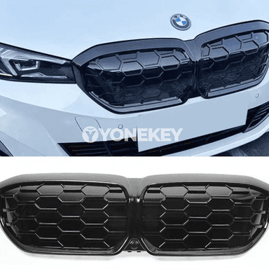"BMW i3" modelli maşynlar üçin gara reňkli radiator tory.