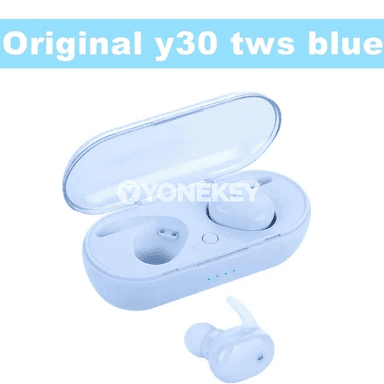 Y30 TWS Bluetooth nauşnikler, sensorly dolandyryşly, mikrofonly