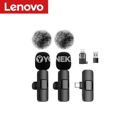 Lenovo Bluetooth 5.3 mini simsiz lavaýer mikrofon