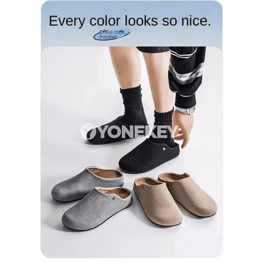 Erkekler üçin slip-on tomusky köwüş, ýumşak we rahat günlük model