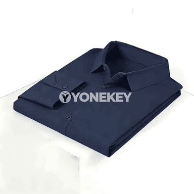 Erkekler üçin sypaýy uzyn ýeňli formal köýnek, ofis üçin amatly model