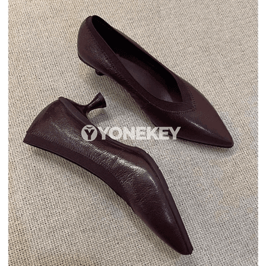 Zenanlar üçin uçly burnly ýokary ökjelik köwüşler