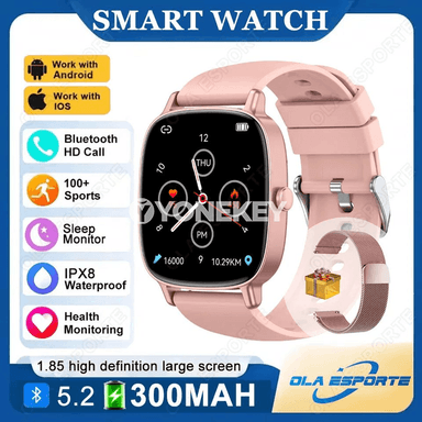 1,85 dýuým akylly sagat, Bluetooth jaňly, sport we saglyk gözegçiligi