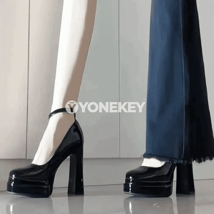 Aýallar üçin klassik ýokary ökjeli elegant aýakgaplar