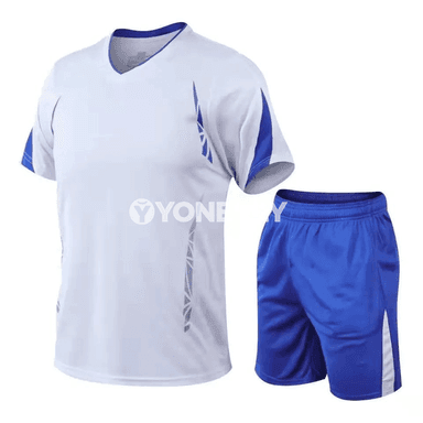 Erkekler üçin tomus sport toplumy: futbolka we şortik, M-5XL