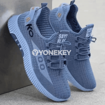 Erkekler üçin ýeňil mesh sport köwüşleri, tomusky, süýşmeýän