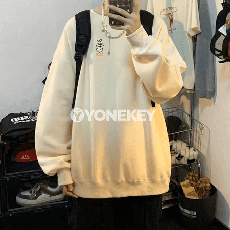 Erkekler üçin giň kesimli graffiti görnüşli ýyly sweatshirt, M-8XL