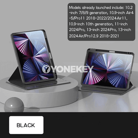 iPad 10/11 üçin gaby, ruçka saklaýjyly, 360° aýlanýan, zarbadan goraýjy