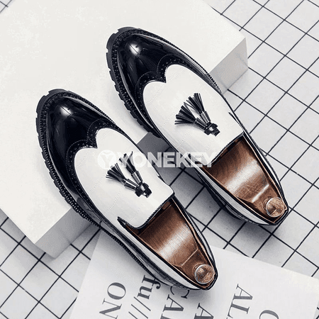 Klassik erkek loafers köwüşler, iş we sypaýy geýim üçin