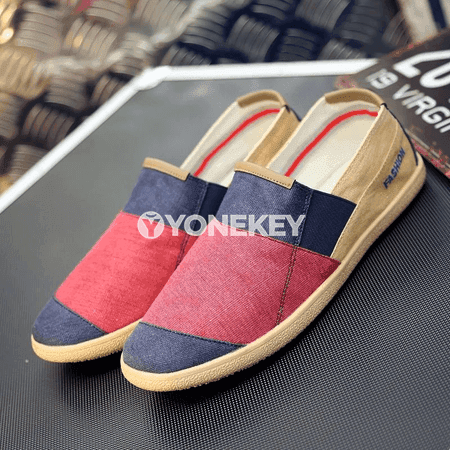 Erkekler üçin ýazlyk kanwa loafers, ýeňil we rahat gündelik aýakgap