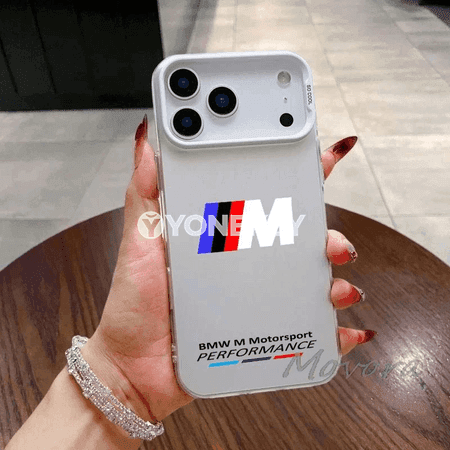BMW M logolu iPhone üçin silikon telefon kapağı