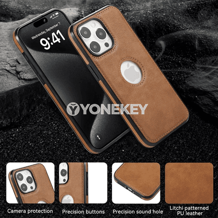 iPhone üçin PU deri, urga garşy, kamera deşiksiz ýeňil gap
