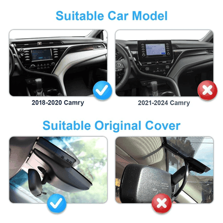 Toyota Camry üçin Fitcamx 4K gizlin awto registrator, Wi-Fi, gijeki rejes