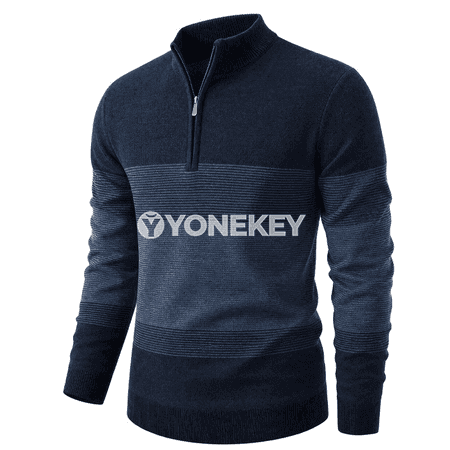 Erkekler üçin fermuarly trikotaž hudi, ýeňil gündelik sweatshirt