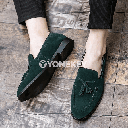 Erkekler üçin klassik loafer köwüşleri, ýeňil we rahat, uly ölçegler 48-e çenli