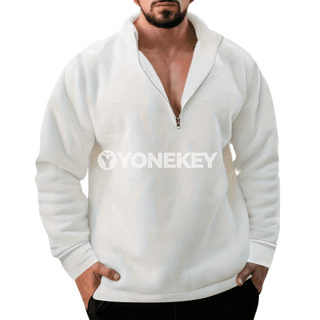 Erkekler üçin fermuarly dik ýaka sport hoodie jaket
