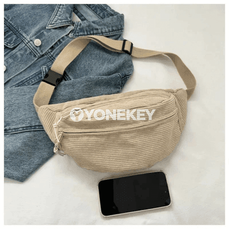 Zenanlar üçin korduroý bil sumkasy, egin we crossbody görnüşli