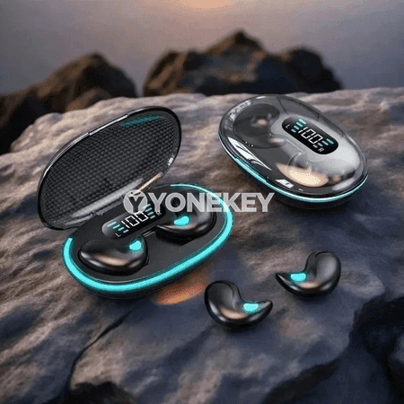 Simsiz TWS Bluetooth nauşnikler X55, mikrofonly, suw geçirmeýän