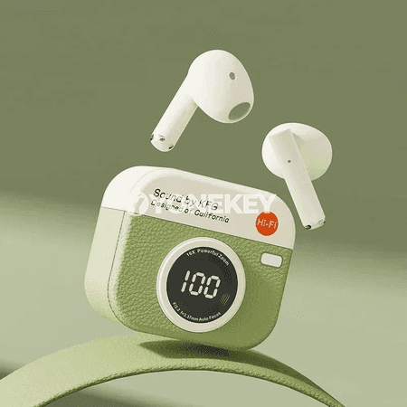 TWS simsiz Bluetooth nauşnikler, mikrofonly we ses izolýasiýaly