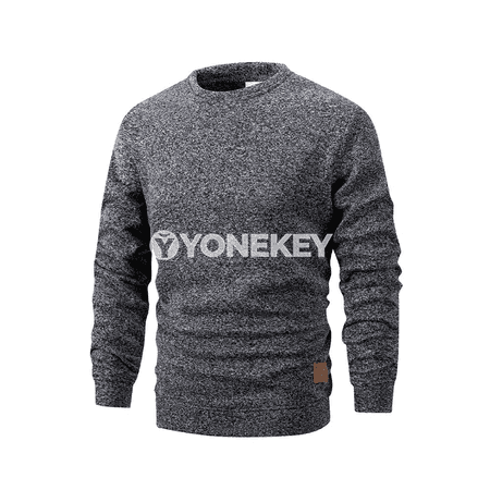 Erkekler üçin rahat giň kesimli ýyly pullover switer