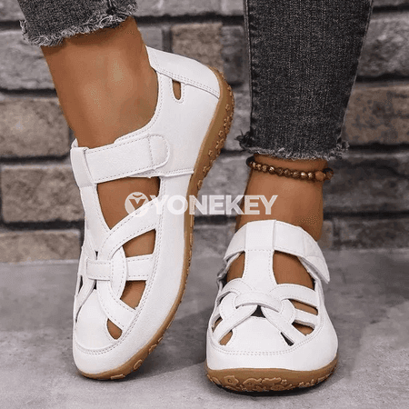 Zenanlar üçin ýeňil roman sandallary, tomusky rahat model