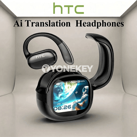 HTC NE58 simsiz Bluetooth gulaklyklar, AI terjime, LED, touch ekran