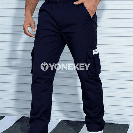 Erkekleriň gündelik sport jogger balaklary, giň görnüşli penjirli penjek balak