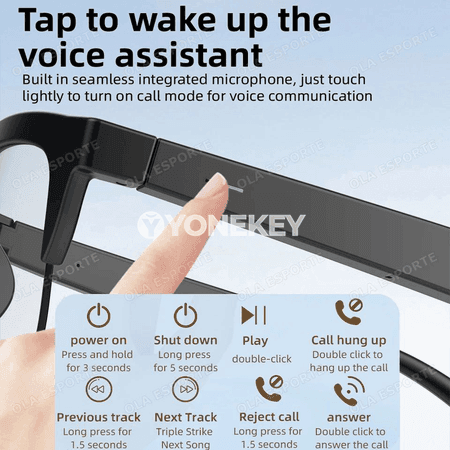 Awtoulag sürüjisi üçin akylly Bluetooth äýnek, sesli jaň we aýdym-saz