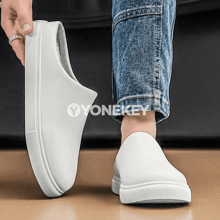 Erkekler üçin ýeňil öý-de-daşda geýilýän şypbyk, tomusky rahat model