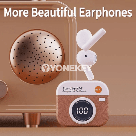 Bluetooth TWS simsiz nauşnikler, sport üçin HIFI stereo, mikrofonly