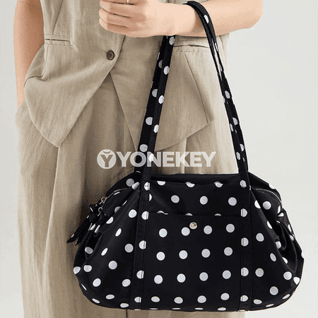 Zenanlar üçin ýeňil polka nokatly uly sygymly tote sumka