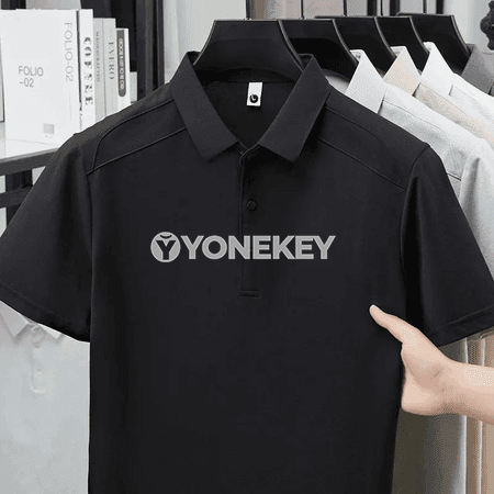 Erkekler üçin dem alýan polo köýnek — tomuslyk gündelik stil