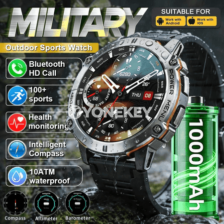 Harby sport akylly sagat, GPS, 1.73″ AMOLED, 10ATM, 1000mAh