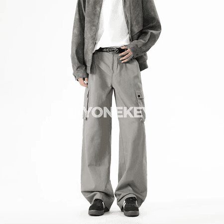 Erkekler üçin ýazgyly giň kesimli sport balaklar, 4XL çenli