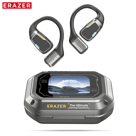 Erazer XP6 AI terjime edýän simsiz Bluetooth nauşnikler, açyk gulak görnüşi