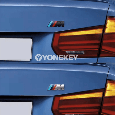 BMW M nyşanly ABS stikeri — ganat we bagaj bezegi